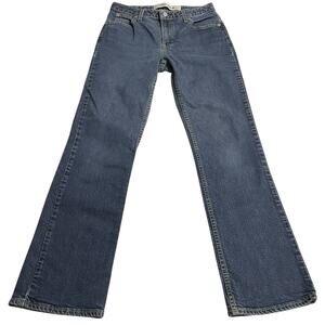 Gap Womens Jeans Size 6 Boot Cut Stretch Mid Rise Zip Fly Dark Wash Blue Denim